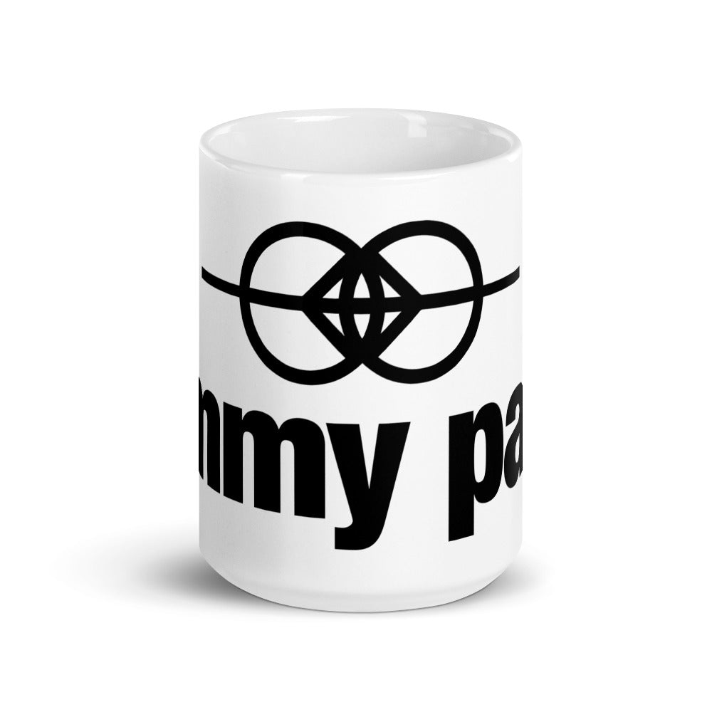 Tommy Paris Logo And Symbol - White glossy mug