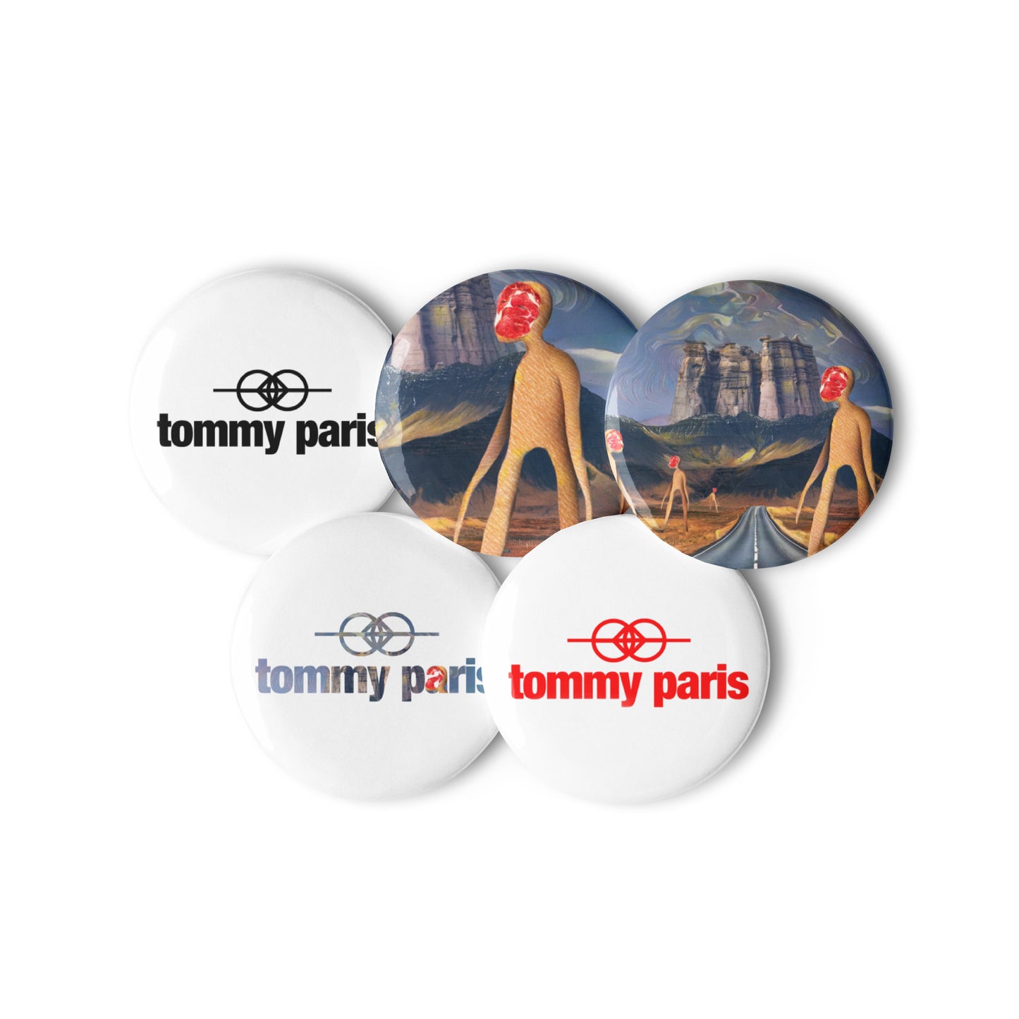 Tommy Paris "erthearz" Album Art and Logo Buttons