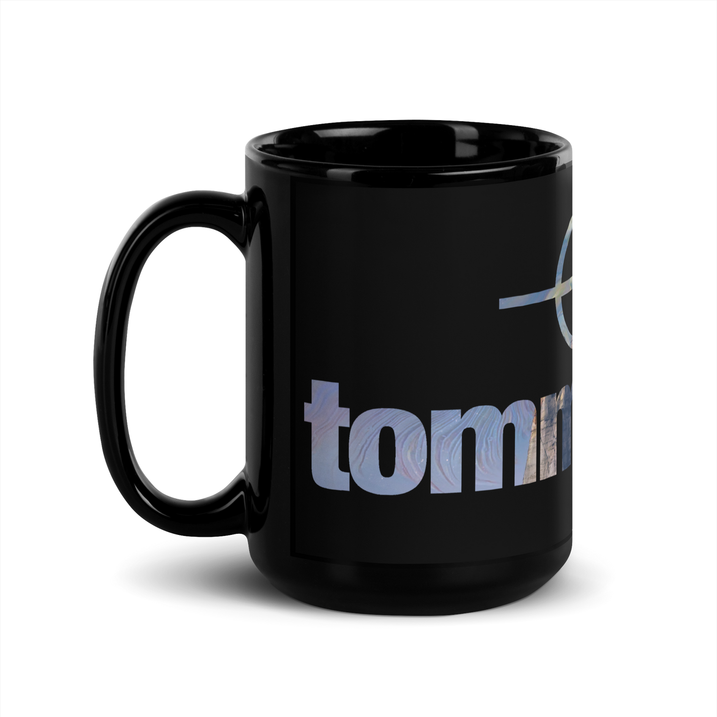 Tommy Paris Color Logo - Black Glossy Mug