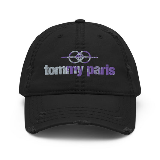 Tommy Paris Logo And Symbol - Overlay - Distressed Hat