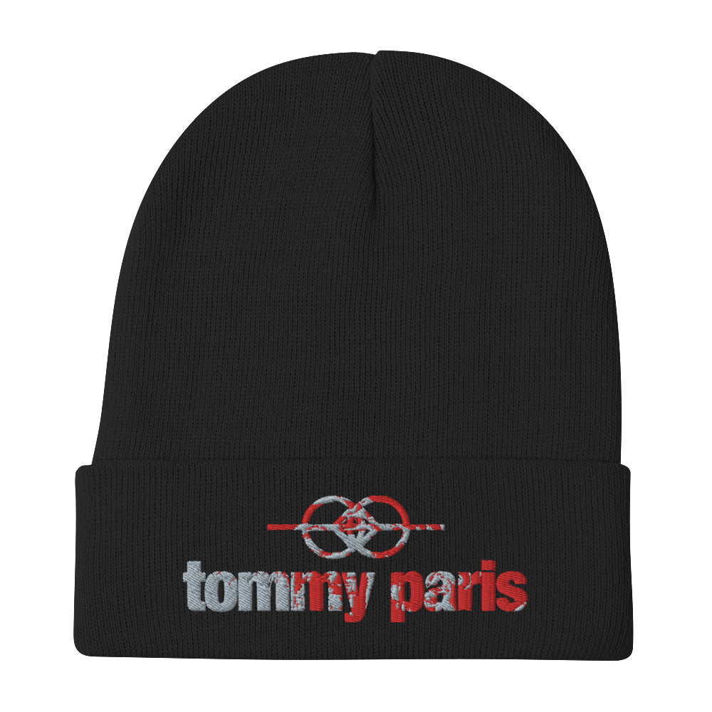 Tommy Paris Logo & Symbol Overlay - Embroidered Beanie