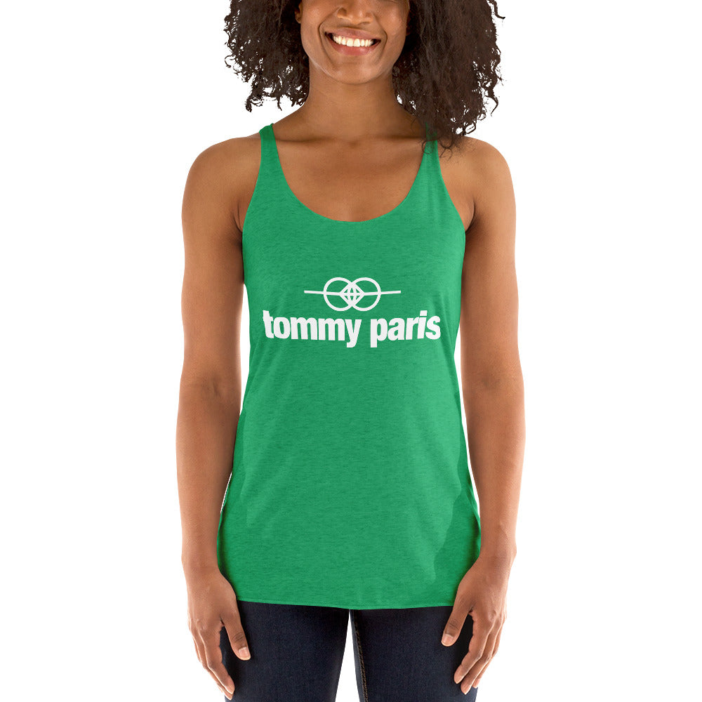 Tommy Paris Logo And Symbol - Women's Racerback Tank